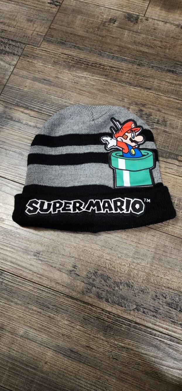 Pre-owned Nintendo Super Mario Knit Beanie Cap Hat Nintendo. Box38